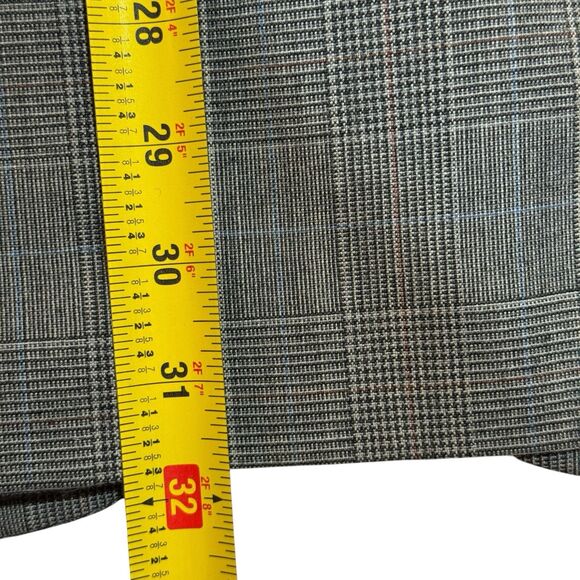 Glen Plaid Suit Jacket 42L by Arnie – Gray Brown Check - Picture 14 of 16